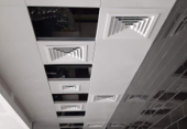 Cleanroom Ceiling Grid Close-up